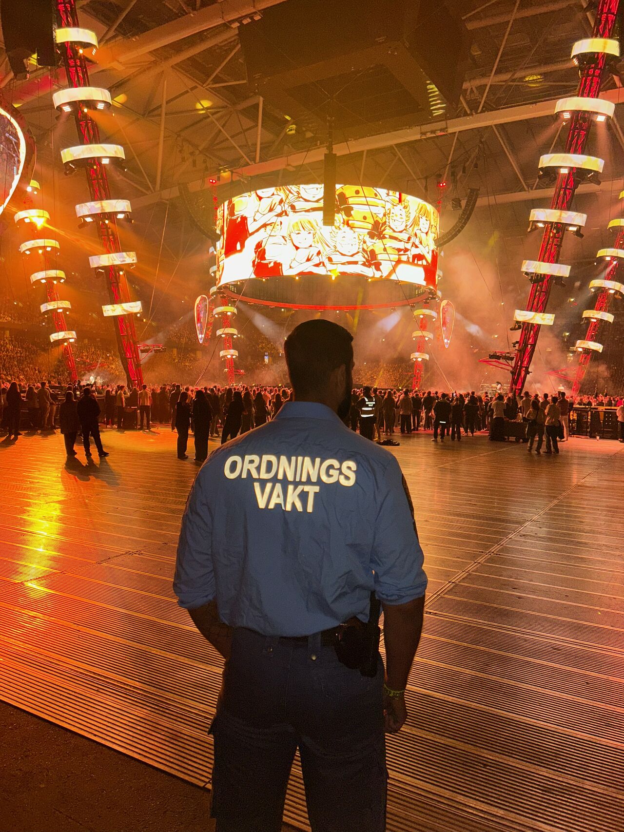 Ordningsvakt vid HigherSec.